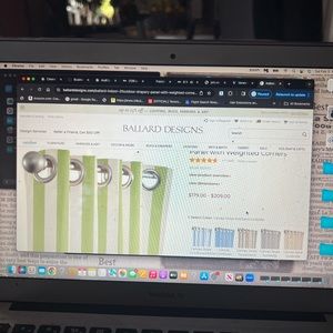 Two brand new curtain panels from Ballard Designs.. Paid $200 will sell for $100